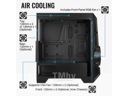 Корпус для компьютера AeroCool Aero Engine RGB / RGB-G-BK-v2