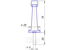 Фиксатор дверной Apecs DS-0015-NIS