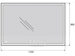 Зеркало BelBagno SPC-GRT-1200-800-LED-TCH