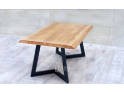 Обеденный стол Buro7 Уиллис Классика 180x80x74 (дуб натуральный/черный)