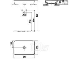 Умывальник Creavit Ultra 60 UL060-00CB00E-0000