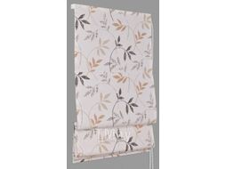 Римская штора Delfa Мини Flora СШД-01М-166/036 (73x160, бежевый/коричневый)