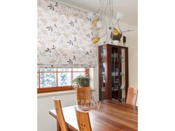 Римская штора Delfa Мини Flora СШД-01М-166/036 (73x160, бежевый/коричневый)
