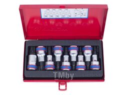 Набор торцевых насадок KING TONY 1/2", TORX, Т20-Т60 мм, L = 60 мм, 9 предметов 4109PR