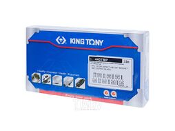 Набор ударных торцевых насадок KING TONY 1/2", HEX, 4-14 мм, L = 60 мм, 7 предметов 4407MP