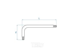 Г-образный ключ KING TONY TORX T27 114327R