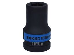 Головка торцевая ударная глубокая шестигранная KING TONY 1", 24 мм 843524M
