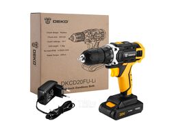Дрель-шуруповерт аккумуляторная DKCD20FU-Li Deko 063-4102