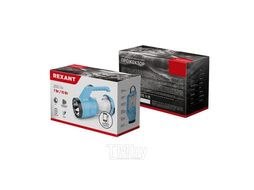 Фонарь туристический/поисковый/кемпинговый с Powerbank REXANT аккумулятор, головной + боковой свет, солнечная батарея. Индикатор зарядки (выносное зарядное устройство от сети в комплекте) 75-721