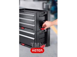 Комод пластиковый для хранения инструментов 3 DRAWERS PLAS (Keter)