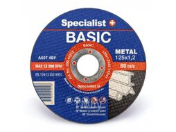 Диск отрезной по металлу 125х1,2х22 мм стандарт Specialist+®