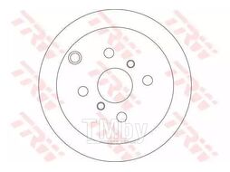 Тормозной диск Toyota Corolla (2002-), Corolla Verso (2002-), Yaris (1999-), Yaris Verso (11.1999-) R TRW DF4335