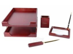 Настольный набор Delucci MBn 04101 (4пр, красное дерево)
