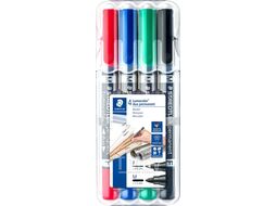 Набор маркеров Staedtler Люмоколор F и M 348 WP4
