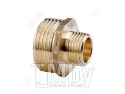 Ниппель редукционный латунь FERRO N12ZW 1/2"-1" НР-НР индивидуальная упаковка