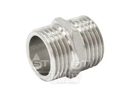 Ниппель прямой латунь Эльф 3575 1 1/4" никелирование