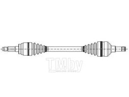 Полуось Ford Focus (1998-2004) LH METELLI 17-0374