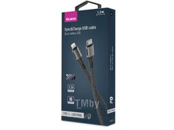 Кабель Olmio USB 2.0 Type-C - Lightning / 041631 (1.2м, черный)