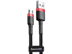 Кабель Baseus Cafule USB A - microUSB 2.4A / CAMKLF-B91 (1м, черный/красный)