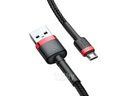 Кабель Baseus Cafule USB A - microUSB 2.4A / CAMKLF-B91 (1м, черный/красный)