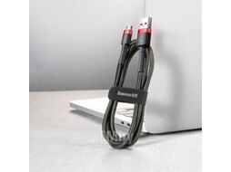 Кабель Baseus Cafule USB A - microUSB 2.4A / CAMKLF-B91 (1м, черный/красный)