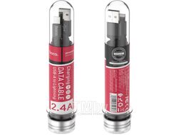 Кабель Hoco X14 USB Lightning (1м, черный)