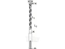 Бур (сверло) 12х150х210 мм SDS-plus 1 BOSCH (2608680278)