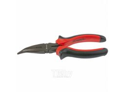Длинногубцы Black Nickel, 180 мм, изогнутые, двухкомпонентные рукоятки MATRIX 17460
