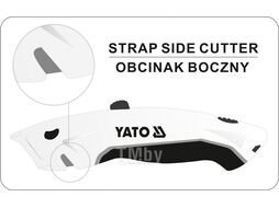 Нож с выдвижным трапециевидным лезвием (1+3 шт.) SK5, Zn Yato YT-75201