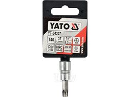 Головка 1/4" - вставка Т40 L37мм Yato YT-04307