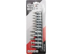 Головки-вставки набор 1/4" и 3/8" TORX (12шт) CrV Yato YT-04331
