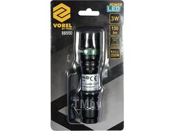 Фонарик (3W, 150lm, 1.5V, 3хААА) Vorel 88550