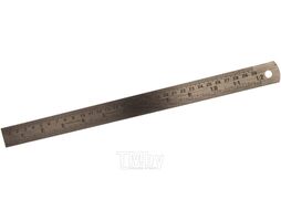 Линейка стальная дюйм/метрика L=12"=300мм Baum 27612