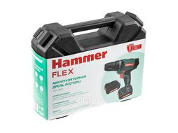 Аккум.дрель Hammer Flex ACD120Li 12В 2x1.3Ач 10мм 0-350/0-1250об/мин 26Нм в кейсе быстр зарядка