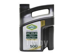 Масло моторное полусинтетическое 4 л - ACEA A3/B4,PSA B71 2300(2012),API SN/CF,MB-Approval 229.3,RN0710/0700,VW 502.00/505.00 YACCO 10W40 VX 500/4
