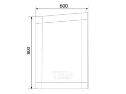 Зеркало 1Марка Glass 60x80 / У73243 (оникс)