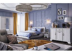 Полуторная кровать Anrex Tiffany 120 (вудлайн кремовый)