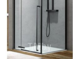 Душевой уголок Aquanet Ideal 140x90 / AE-AXC94MB-S-B (прозрачное стекло/черный матовый)