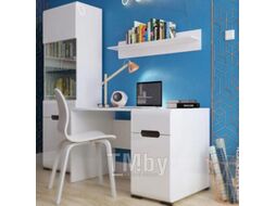Шкаф с витриной BMK Ацтека REG1W1D/21/6 (белый/белый блеск/венге магия)