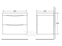 Тумба под умывальник BelBagno Marino-650-2C-SO-BL-P