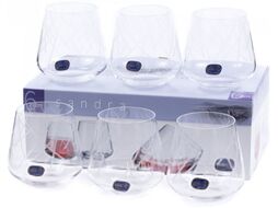 Набор стаканов Bohemia Crystal Sandra 23013/C5987/290 (6шт)