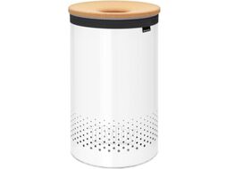 Бак для белья Brabantia 104404 (белый/крышка из пробки)
