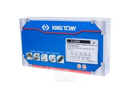 Набор торцевых насадок KING TONY 1/2", HEX, 3-14 мм, L = 60 мм, 9 предметов 4110PR