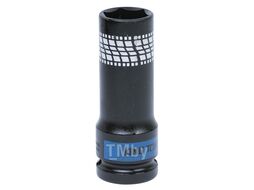 Головка торцевая ударная глубокая KING TONY 1/2", 21 мм, тонкостенная 441521M