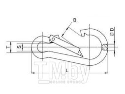 Карабин EKT М8, DIN5299C (упак/10шт) CV012674