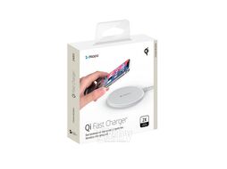 Беспроводное ЗУ Deppa Qi Fast Charger, 10W, стандарт Qi, белый, арт. 24001