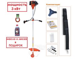 Мотокоса SBK BC-3000 (3.0 кВт, косильная головка, нож 3 зуб., ремень однолямочный) SBKBC3000.00
