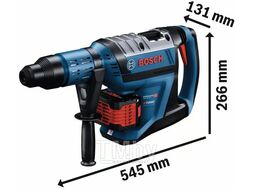 Аккум. перфоратор BOSCH GBH 18V-45 C в чем. (18.0 В, БЕЗ АККУМУЛЯТОРА, 12.5 Дж, вес 8.0 кг,)