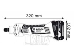 Прямая шлифмашина GGS 18 V-LI аккумуляторная, BOSCH 0.601.9B5.303
