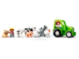 Конструктор Lego Duplo Фермерский трактор, домик и животные / 10952